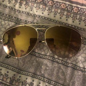 DIFF Gold KoKo Sunglasses